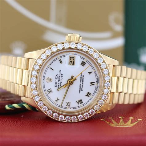 rolex watch bands 18k|ladies presidential rolex watch 18k.